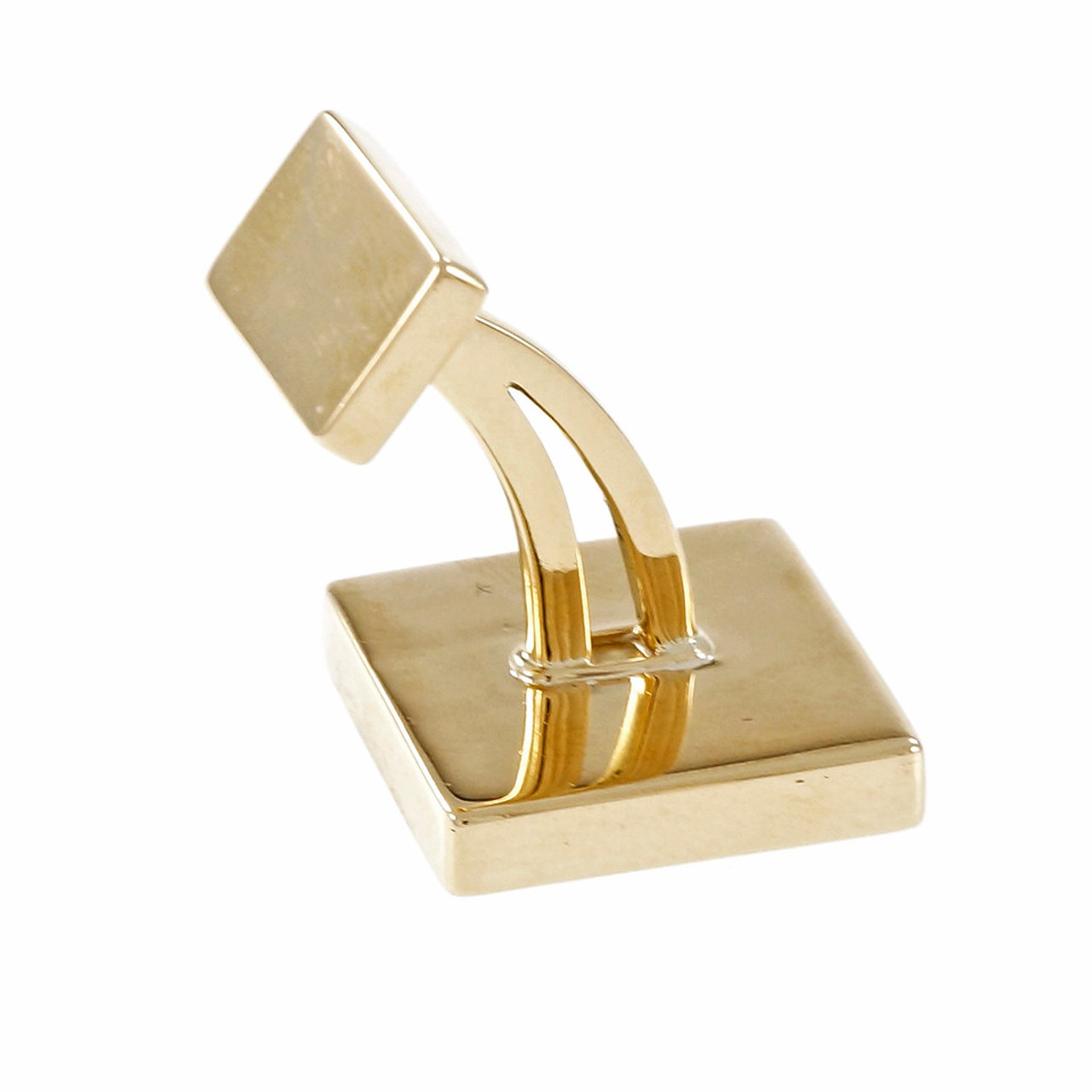 Vintage Opal Mosaic Square Cufflinks 18k Yellow Gold Italian